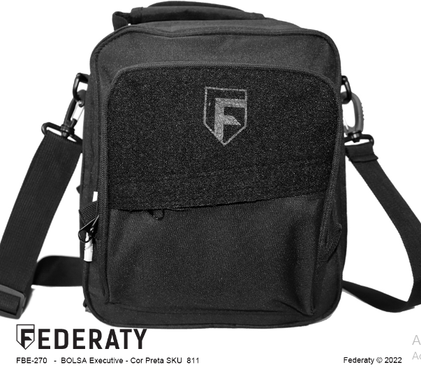 BOLSA EXECUTIVE PRETA FEDERATY