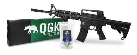 KIT RIFLE AIRGUN SPRING QGK M4 SP 6MM + 300 ESFERAS
